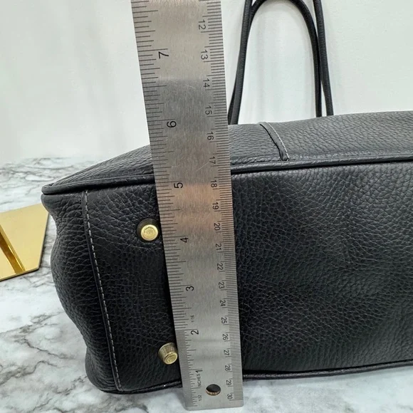 Cristian Genuine Leather Black Tote Bag – Made in Italy - Picture 10 of 10